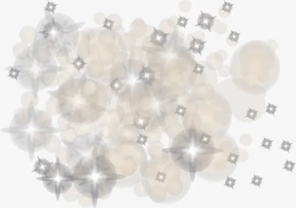 米黄色清新光晕免抠