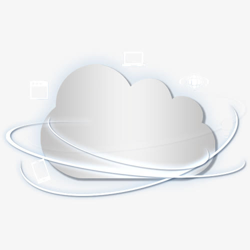 云形状免扣png素材免抠