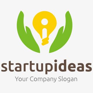 个性彩色双手矢量LOGO免抠