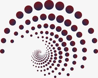 漩涡波点底纹免抠