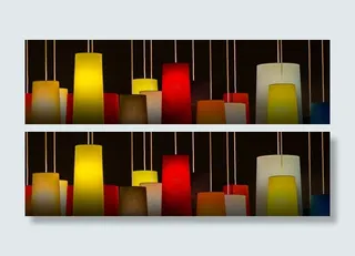 简约创意广告banner背景