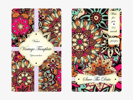 婚礼请帖背景花纹