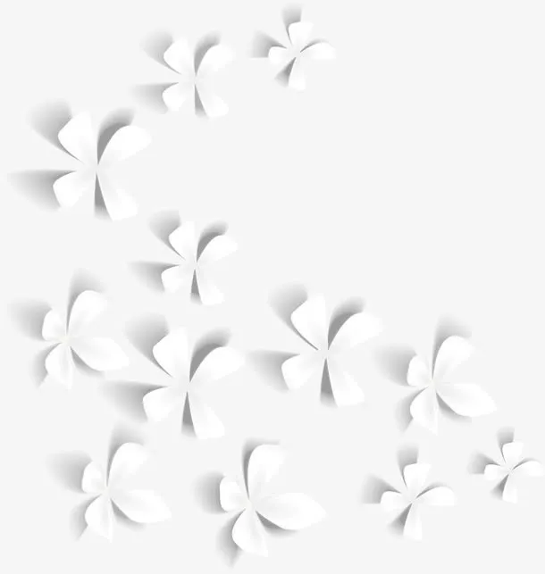 立体花卉装饰图案免抠