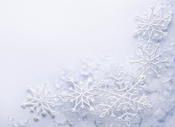 白色雪花背景