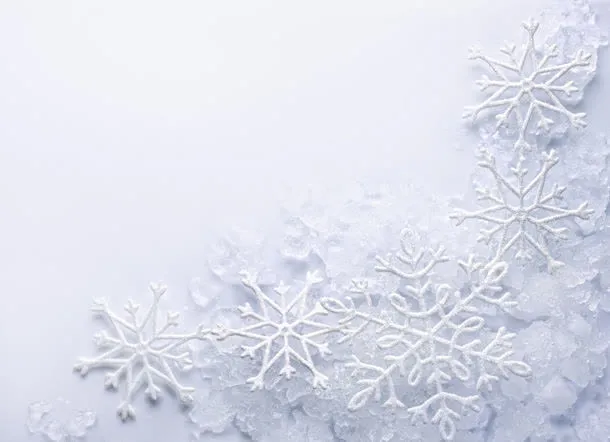 白色雪花背景