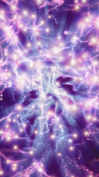 紫色闪电质感H5背景高清