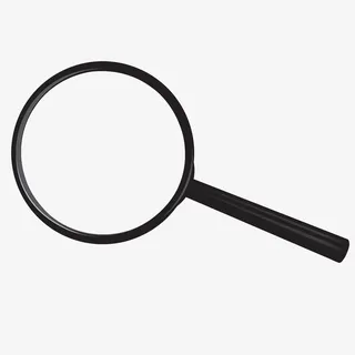 免扣黑色放大镜免抠