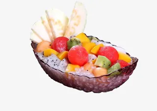 西米露水果盘免抠