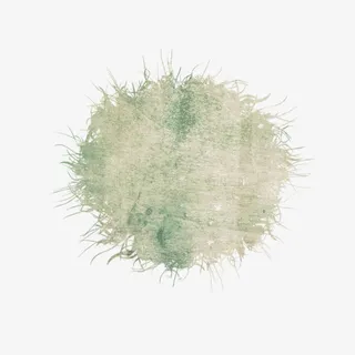 素雅圆形布料毛边免抠