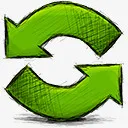 箭头刷新手绘网页图标免抠