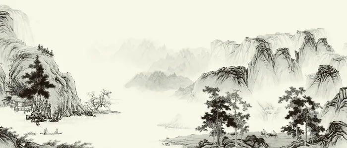 水墨画背景海报高清