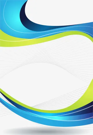 矢量卡通质感商务DM单边框素材免抠