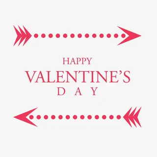 七夕情人节创意箭头免抠