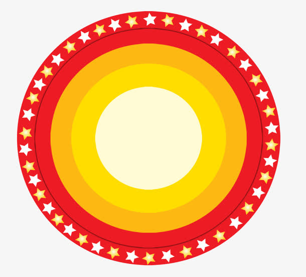 国庆节圆形图案免抠