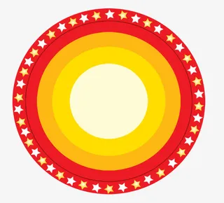 国庆节圆形图案免抠