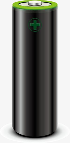 黑色矢量电池图免抠