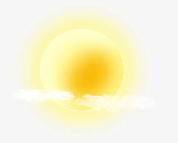手绘黄色的月亮免抠图免抠