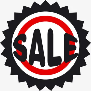 商场电商简约促销标签免抠