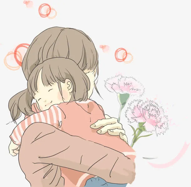 母亲节拥抱免抠