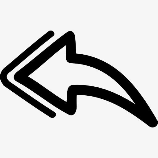 回到手绘箭头图标免抠