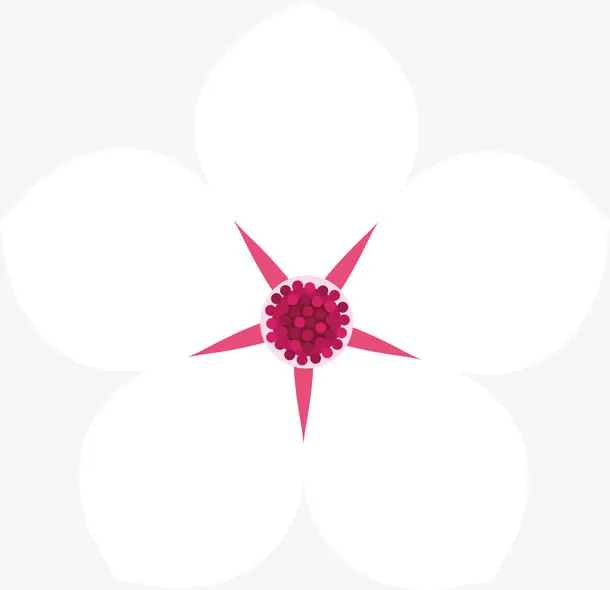 手绘古风桃花卡通桃花花瓣免抠