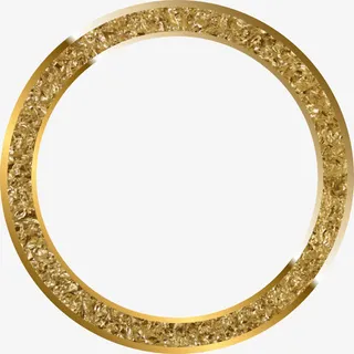 金色闪耀框架免抠