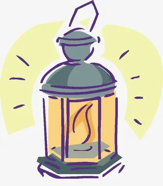 老式手提灯免抠