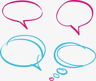 线条边框卡通形状免抠