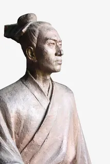 王阳明铜像免抠