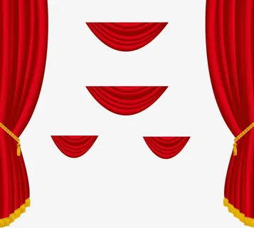 红色幕帘素材免抠 红色幕帘素材免抠