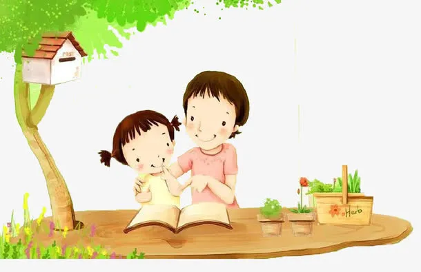 妈妈教孩子写作业免抠