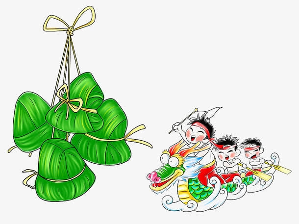 绿色粽子免抠