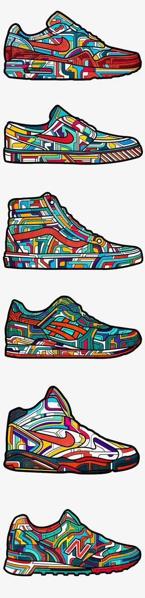 卡通运动鞋免抠