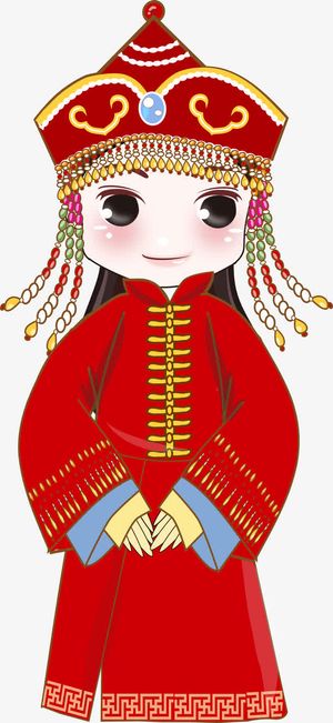 满族女孩免抠