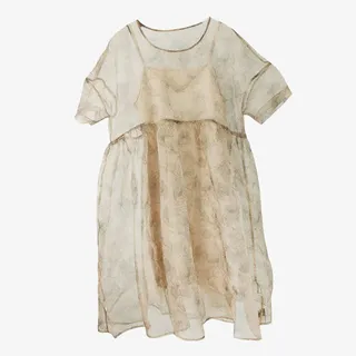 水墨连衣裙免抠