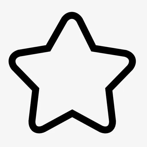空心五角星图标免抠
