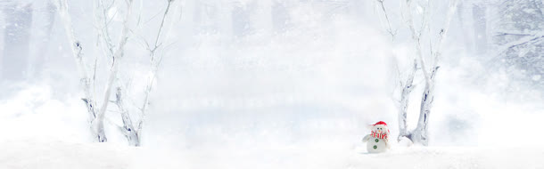 白色雪人版承接页免抠
