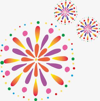 夏天的烟花免抠