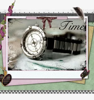 怀旧插图时光流逝免抠