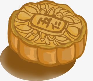 卡通五仁月饼装饰图案免抠