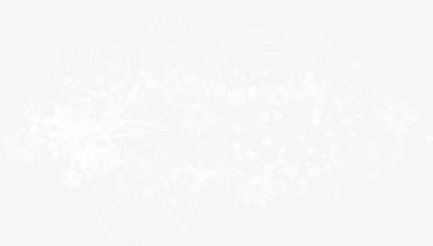 浪漫雪花光晕白色唯美免抠
