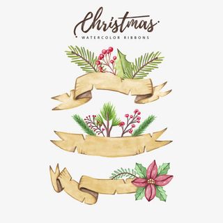 矢量怀旧横幅免抠