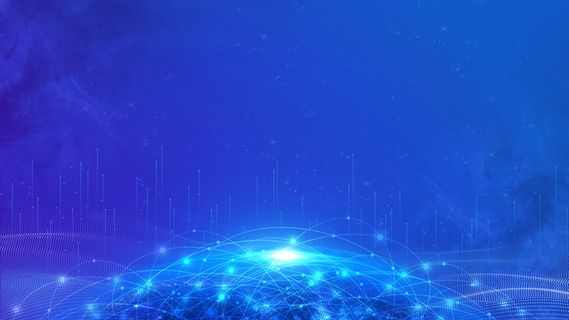 蓝色大数据背景高清商务科技背景