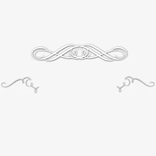 白色欧式海报装饰免抠