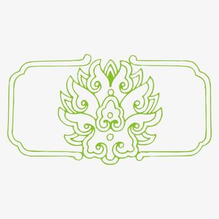 绿色中国风边框免抠