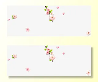 春天里的桃花免抠漂浮花瓣元素