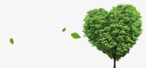 绿化心形免抠