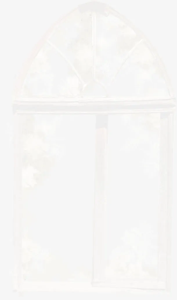 圣诞冬季雪窗户免抠