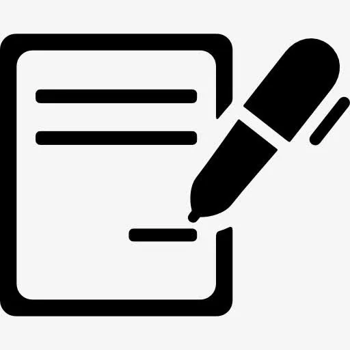 签订合同图标免抠