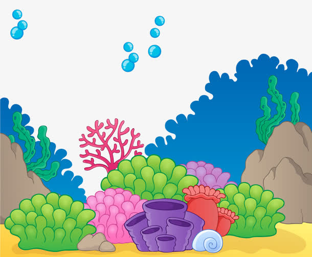 矢量海底生物免抠